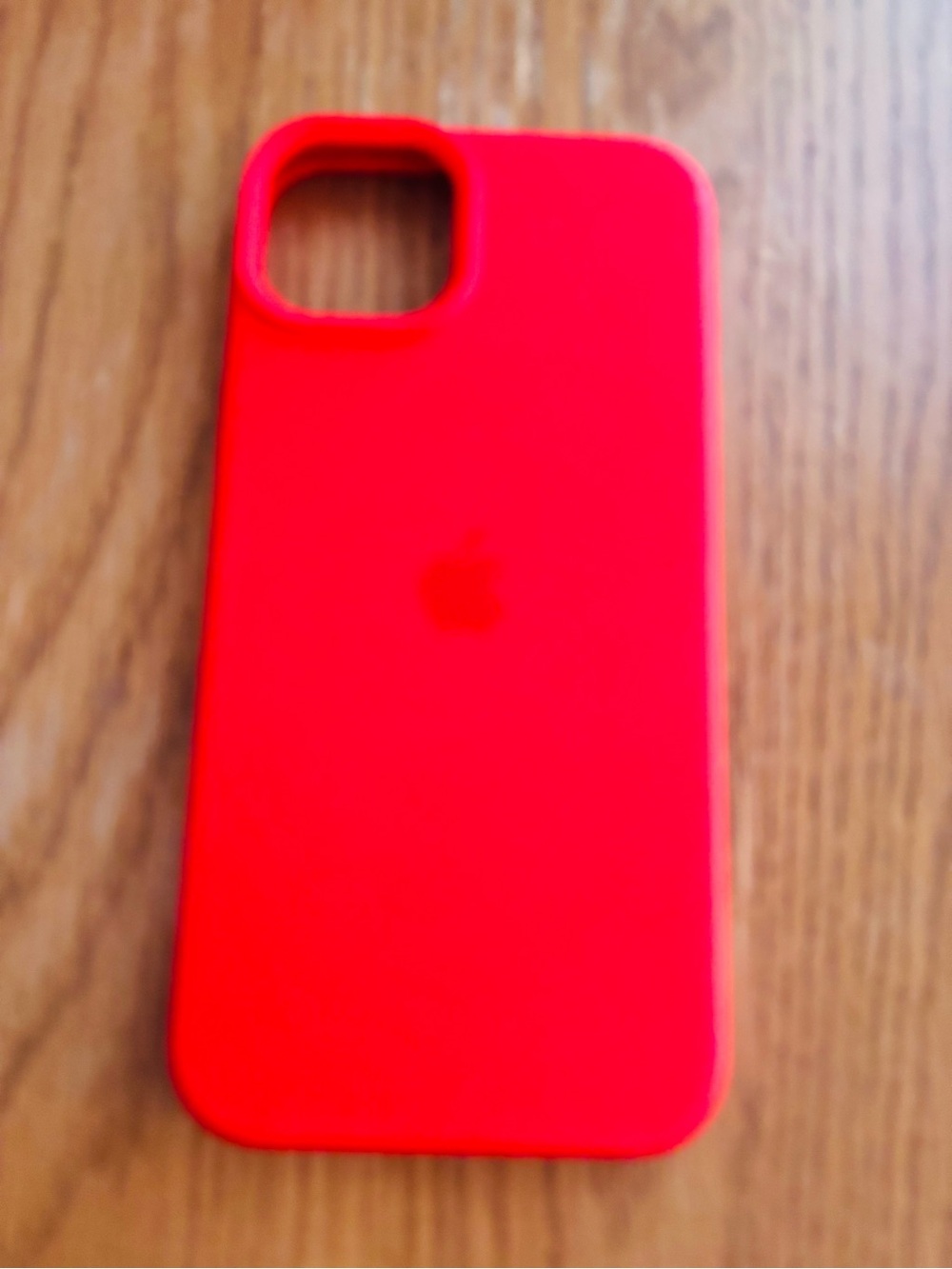 Apple Red Silicone iPhone Case with Apple Logo